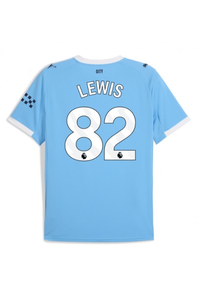 Manchester City Rico Lewis #82 Jalkapallovaatteet Kotipaita 2025-26 Lyhythihainen Manchester City Rico Lewis #82 Jalkapallovaatteet Kotipaita 2025-26 Lyhythihainen
